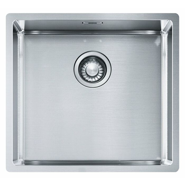 franke BXX 210/110-45 Box Halbbündiges/bündiges/unterbaubares Spülbecken mit 1 Becken, 49 x 45 – satinierter Edelstahl
