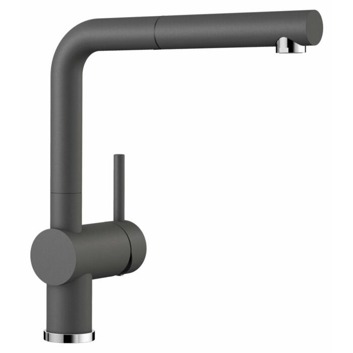 blanco LINUS-S Modern Küchenmischer mit Handbrause - Silgranit - Steingrau