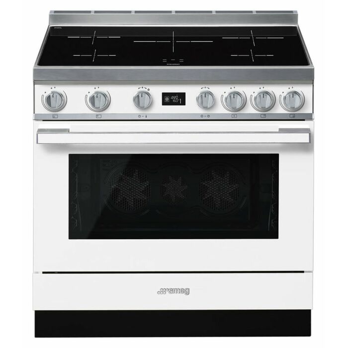 smeg design CPF9IPWH PORTOFINO Cucina da accosto con piano cottura induzione cm 90 x 60 - bianco