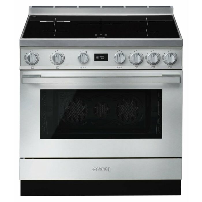 smeg design CPF9IPX PORTOFINO Cucina da accosto con piano cottura induzione cm 90 x 60 - inox