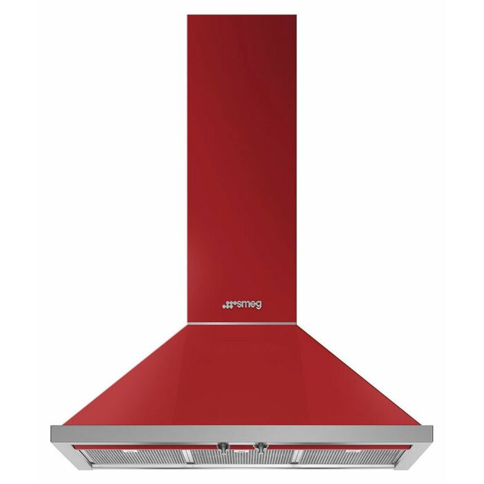 smeg design KPF9RD PORTOFINO Wall hood 90 cm - red