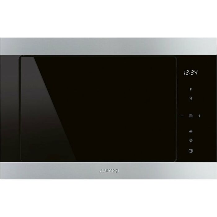 smeg design FMI325X CLASSICA Forno microonde cm 60, 25 litri - inox + vetro nero
