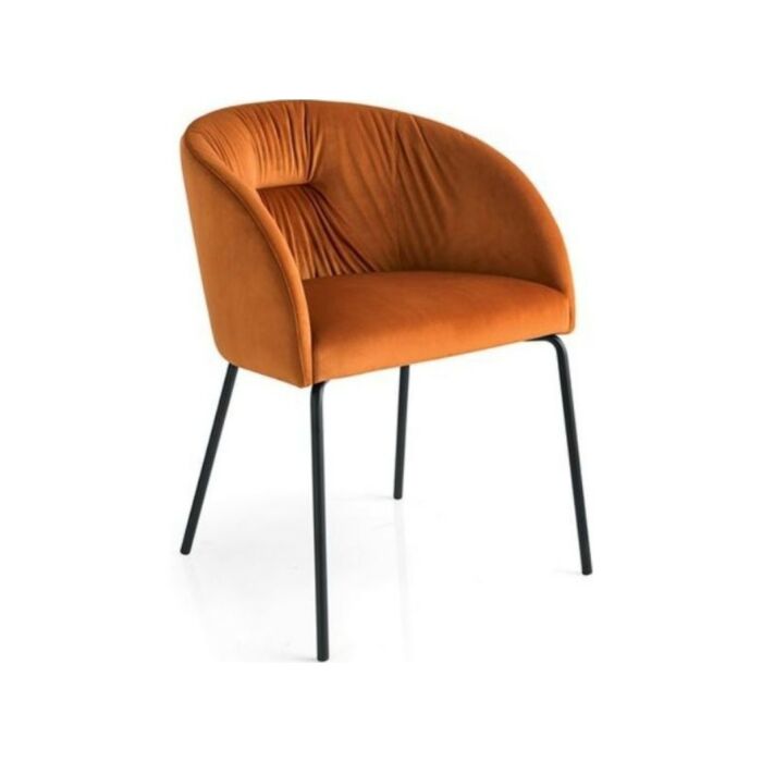 connubia ROSIE SOFT Poltroncina con struttura in metallo con seduta in ecopelle | tessuto