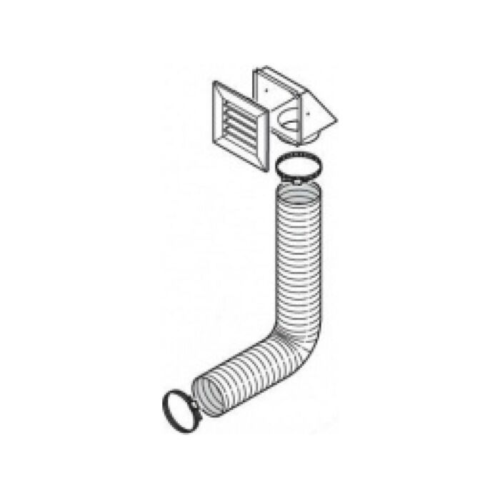 caminetti montegrappa 1532200000 Hot air distribution kit A - lower connection