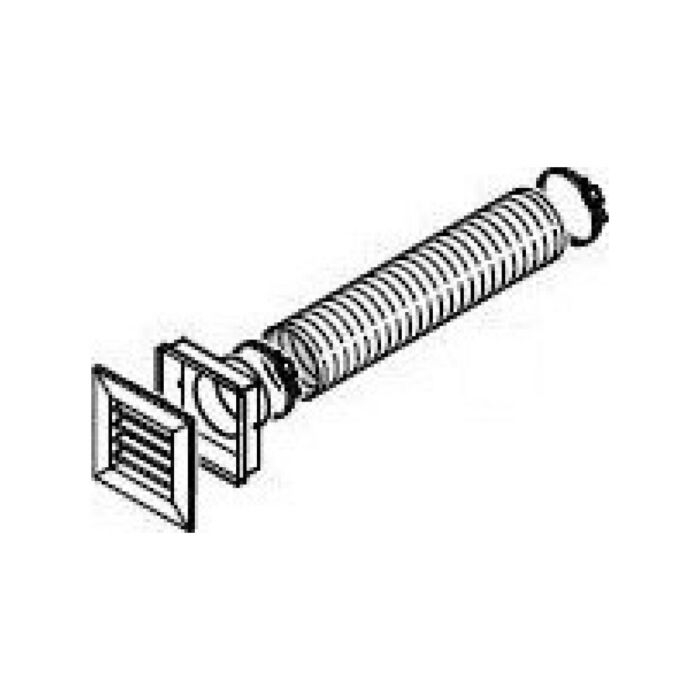 caminetti montegrappa 1532200100 Hot air distribution kit B - rear connection