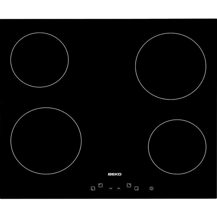 beko HIC 64401 60 cm hob - black glass ceramic