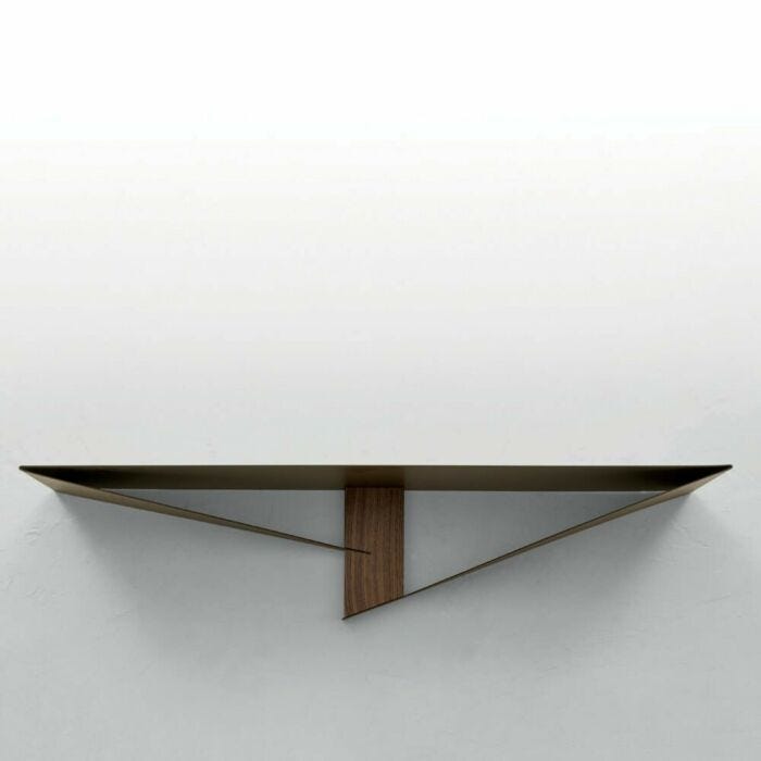 tonin casa ALBATROS Metal console with central wooden element