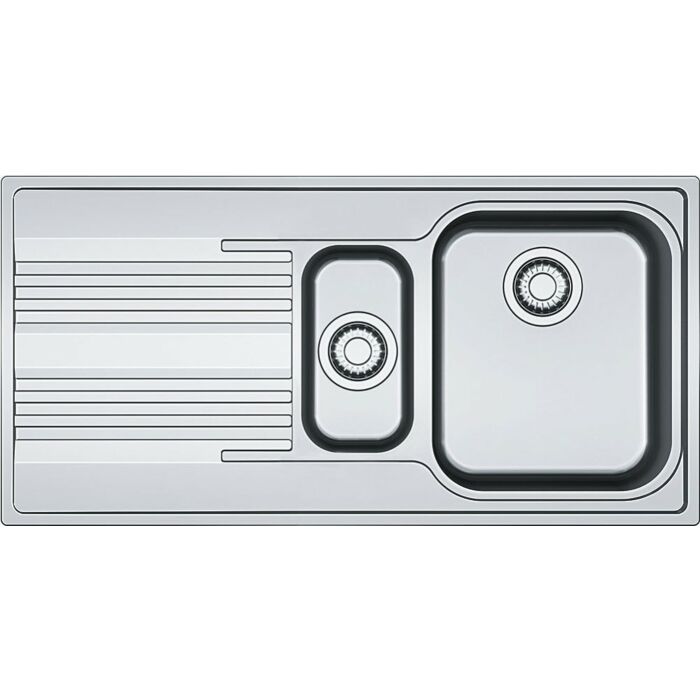 franke SRX 651 Smart Lavello 1 vasca e 1/2 incasso 100 x 50 con gocciolatoio sinistro - inox satinato