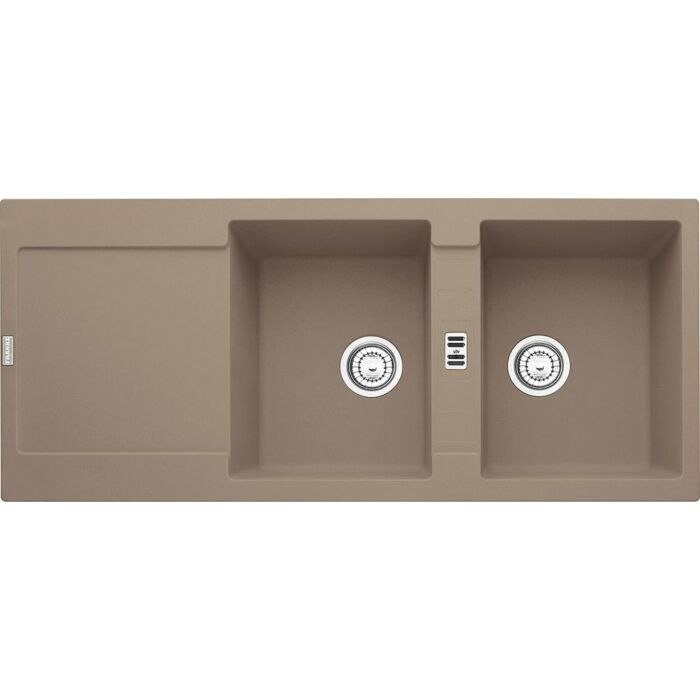 franke MRG 621 Maris Built-in 2-bowl sink 116 x 50 with reversible drainer - oyster