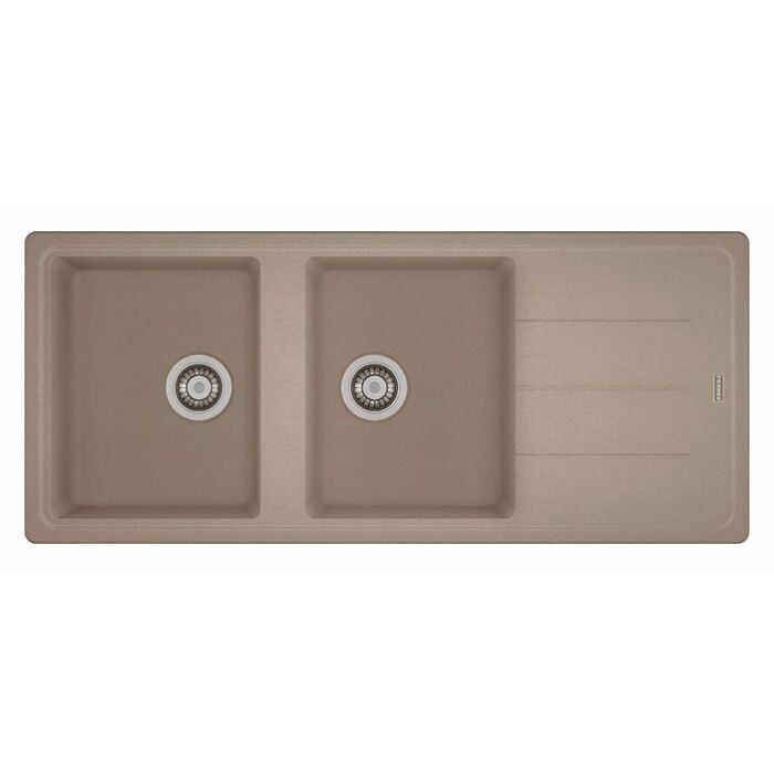 franke BFG 621 Boston Built-in 2-bowl sink 116 x 50 with reversible drainer - oyster