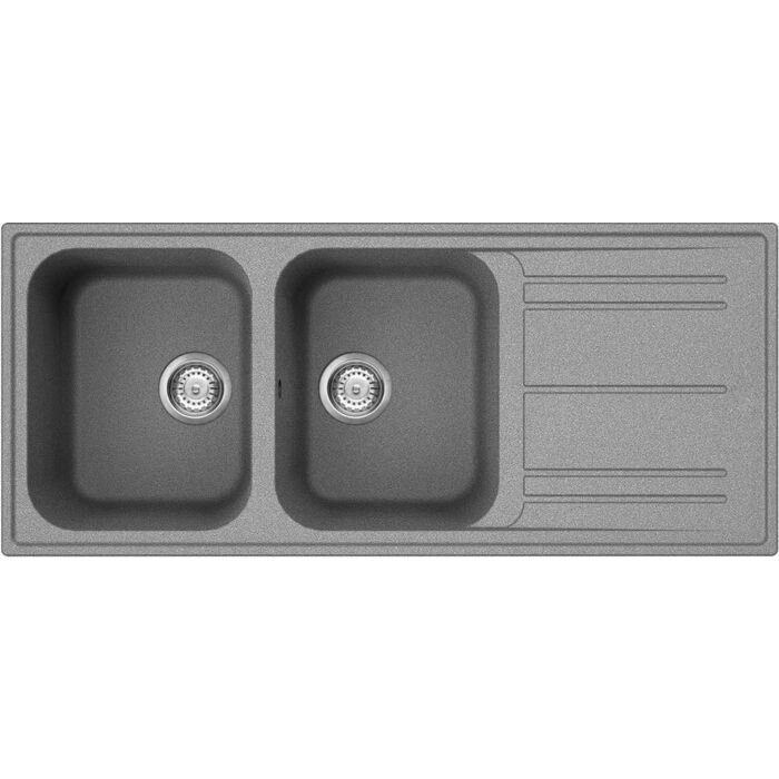 smeg LZ116CT RIGAE Wendewanne 116 cm, 2 Schalen + Abtropffläche - Beton