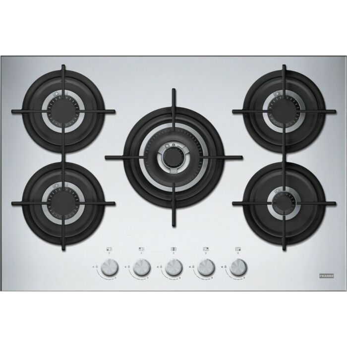 franke FHCR 755 4G TC HE XA C Mythos Steel Pro Piano cottura a gas cm 75 - inox