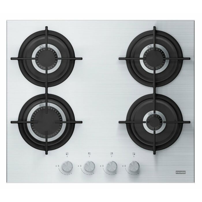 franke FHCR 604 4G HE XA C NEW CRYSTAL Piano cottura a gas cm. 59,3 - inox
