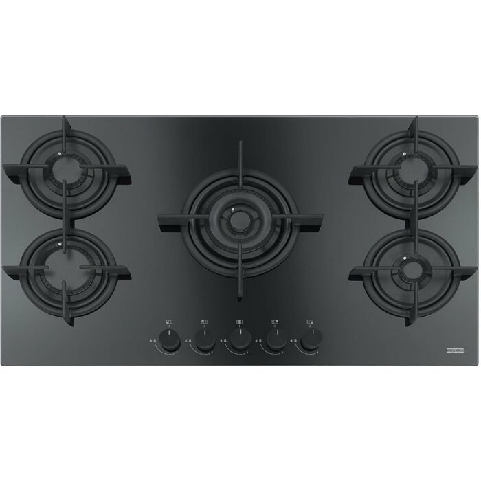 franke FHCR 905 4G TC HE BK C Mythos Gas hob cm 88 - black glass
