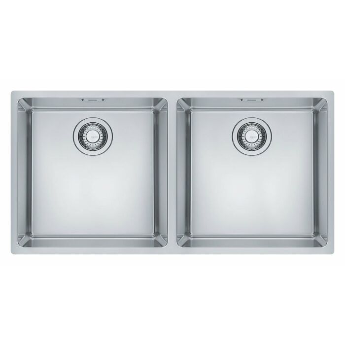 franke MRX 220 40-40 Maris Lavello 2 vasche semifilo/filotop 86 x 44 - inox satinato
