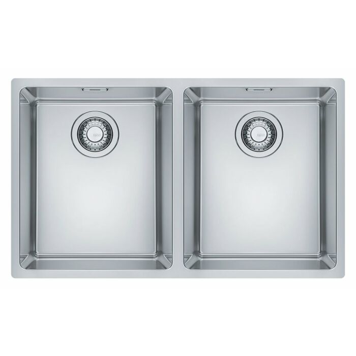 franke MRX 120 34-34 Maris 2 bowl undermount sink 71 x 40 - satin stainless steel