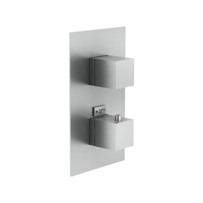 nobili WE00101/QIX Mia 1-Wege-Wand-Thermostat-Brausemischer - Edelstahl