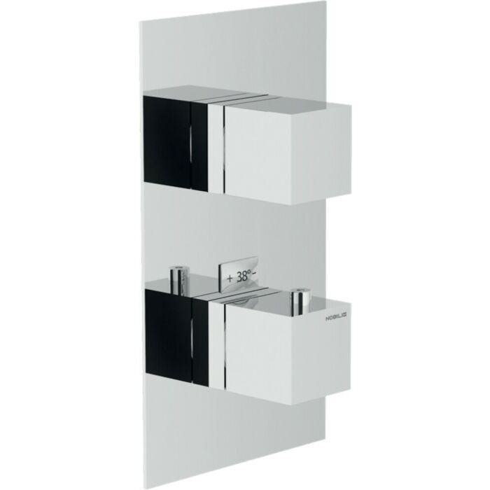 nobili WE00102/QCR Mia 2-Wege-Brausethermostat zur Wandmontage - Chrom