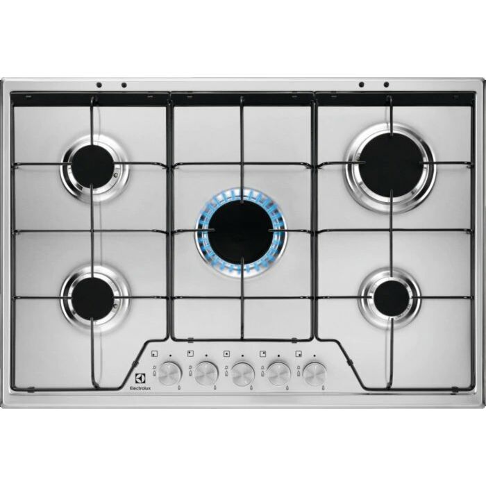 electrolux KGS7524SX SLIM PROFILE Piano cottura a gas cm. 75 - inox griglie smaltate