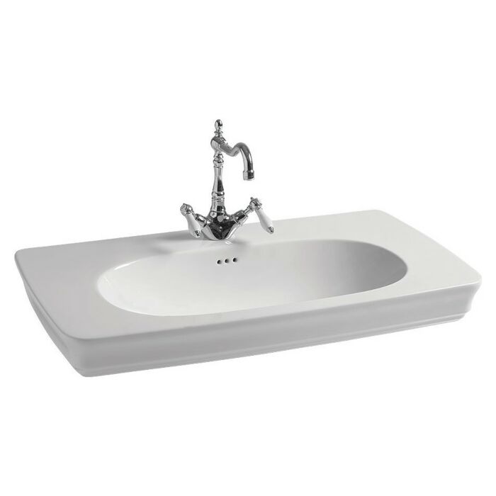 artceram CIVITAS Rectangular console 90x50 in glossy white ceramic