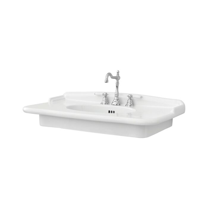artceram HERMITAGE Consolle in appoggio rettangolare 92x58 in ceramica colore bianco lucido