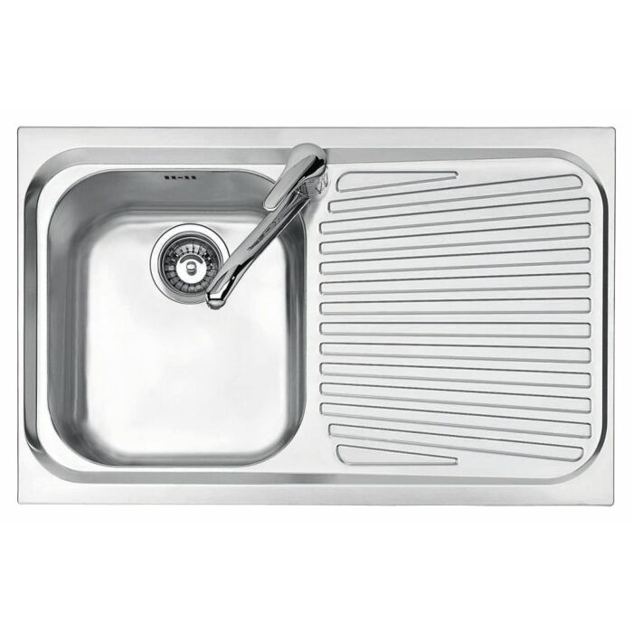 jollynox 1I80/1.91DK VEGA Built-in sink 1 bowl 79 x 50 with right drip - stainless steel