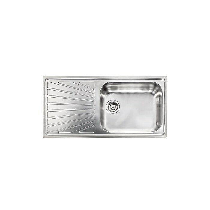 cm lavelli 011446.D1.01.2018 Cometa Lavello cm. 100 x 50 - 1 vasca dx + gocciolatoio sx - inox satinato