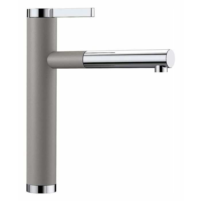 blanco LINEE-S Individual Küchenmixer mit Handbrause - alumetallic-chrom silgranit