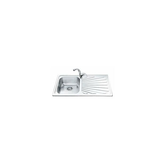 smeg SP861D Alba BUILT-IN SINK CM. 86 - INOX 1 LAYER LEFT + RIGHT DRAWNER