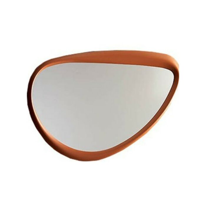 ozzio SOHO Shaped wall mirror in lacquered wood | skin