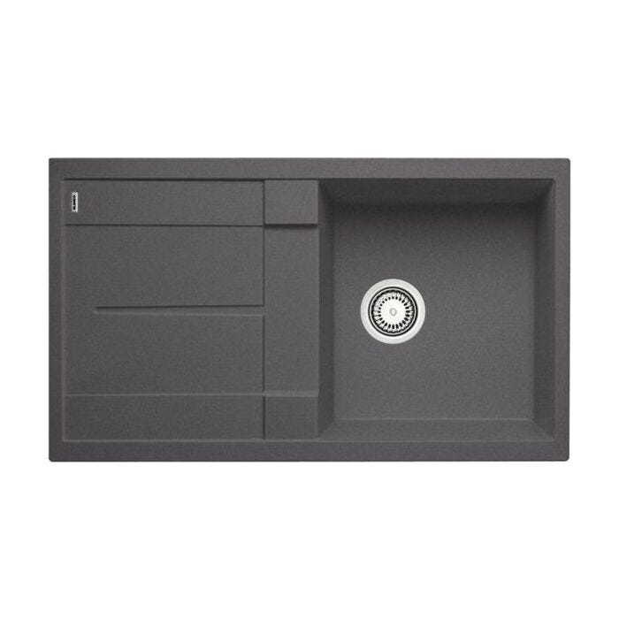 blanco METRA 5 S Metra Einbauspüle 86 x 50 cm Silgranit - felsgrau - umkehrbarer Tropf