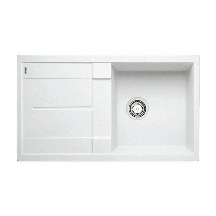 blanco METRA 5 S Metra Einbauspüle cm. 86 x 50 silgranit - weiß - reversibler tropfen