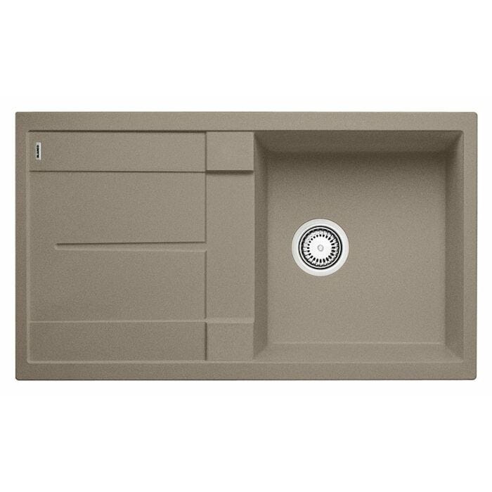 blanco METRA 5 S Metra Einbauspüle cm. 86 x 50 silgranit - trüffel - reversible abtropffläche