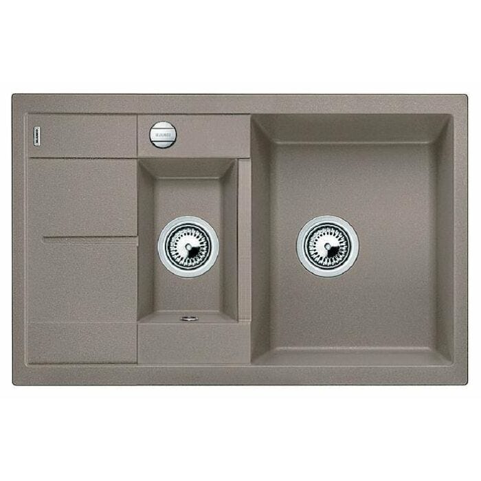 blanco METRA 6 S COMPACT Metra Einbauspüle cm. 78 x 50 Silgranit - Trüffel - reversible Abtropffläche
