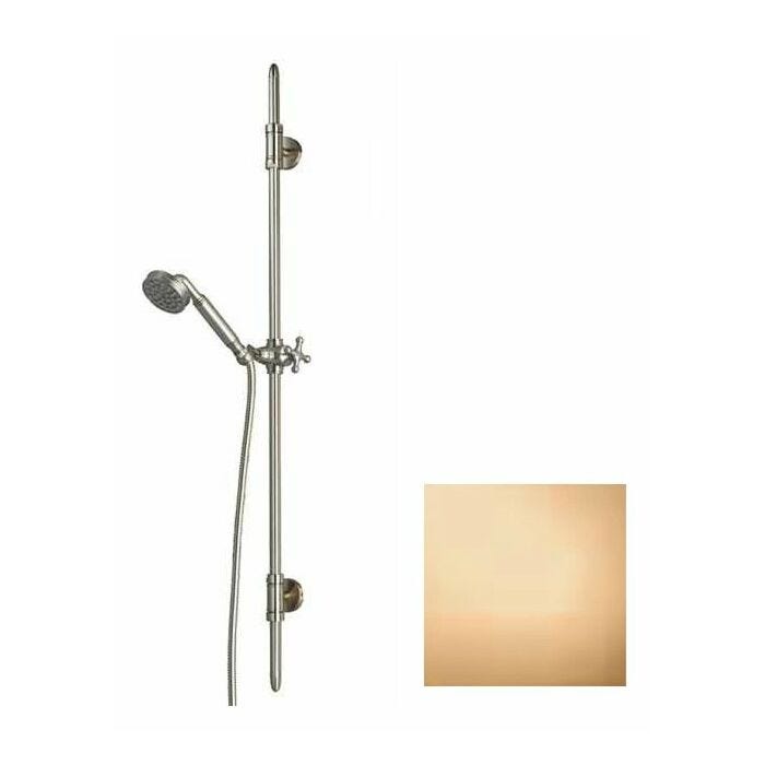 bossini D19001.022 Liberty Duschstange h 110 - Antikmessing mit Handbrause