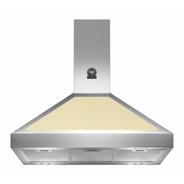 la germania K90AMHCRA/19 Cappa parete cm. 90 inox e crema - portata motore 800 m3/h