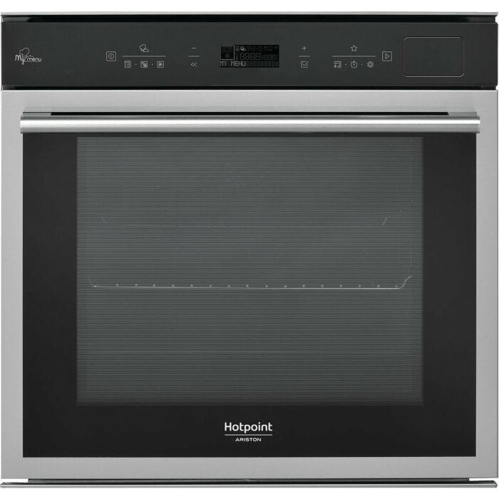 hotpoint ariston FI6 S8C1 SH IX HA 60 cm built-in electric oven - stainless steel and black glass