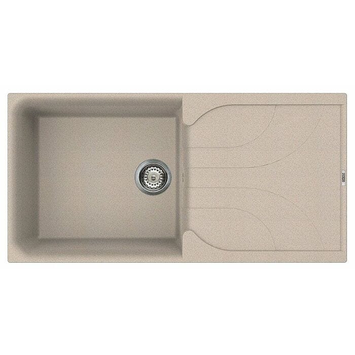 elleci Ego 480 Ego Built-in sink 100 x 50 - granitek - oats - reversible drip tray