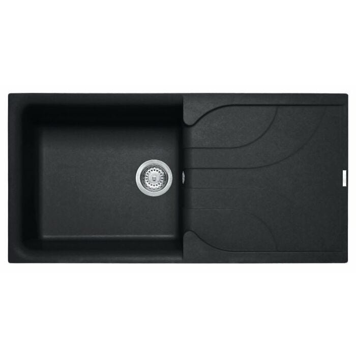 elleci Ego 480 Ego Built-in sink 100 x 50 - granitek - anthracite - reversible drainer