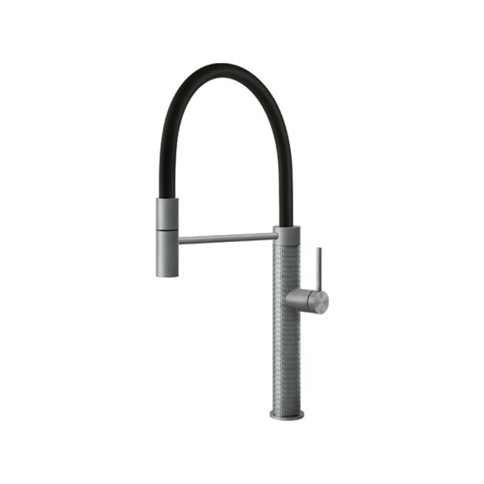 foster 8424 100 Skin Miscelatore cucina monocomando con doccetta - satinato