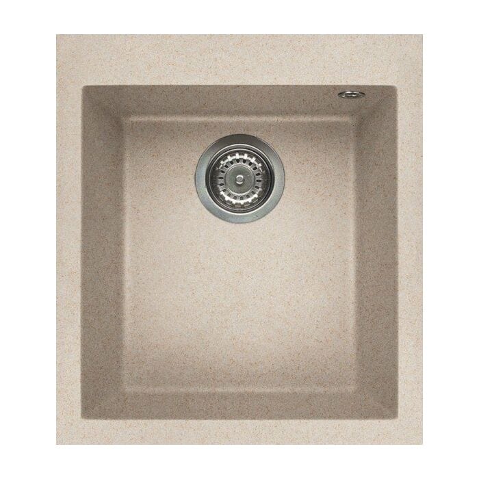 elleci Quadra 100 Quadra Standard Built-in sink 41 x 50 - granitek - oat