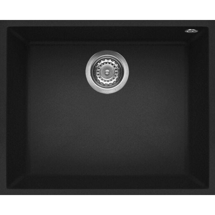 elleci Quadra 105 Sottotop Quadra Sottotop Lavello sottotop 54 x 44 - granitek - nero