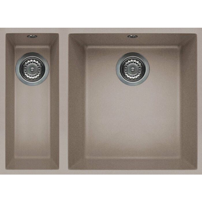 elleci Quadra 150 Sottotop Quadra Sottotop Undermount sink 56 x 44 - granitek - dove gray