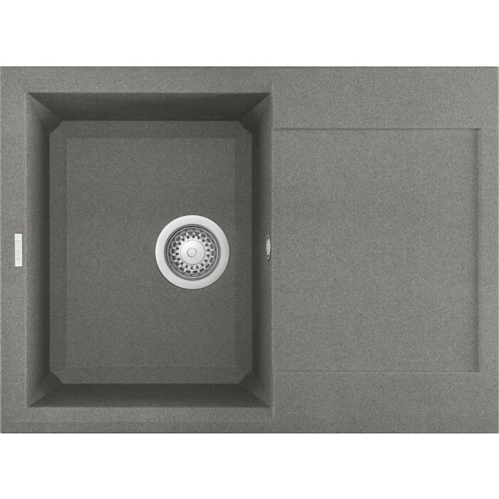 elleci Easy 135 Easy Einbauwaschbecken 68 x 50 - Granit - Zement - reversibler Tropf