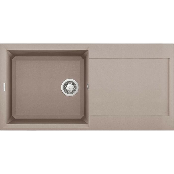 elleci Easy 480 Easy Lavello incasso 100 x 50 - granitek - tortora - gocciolatoio reversibile