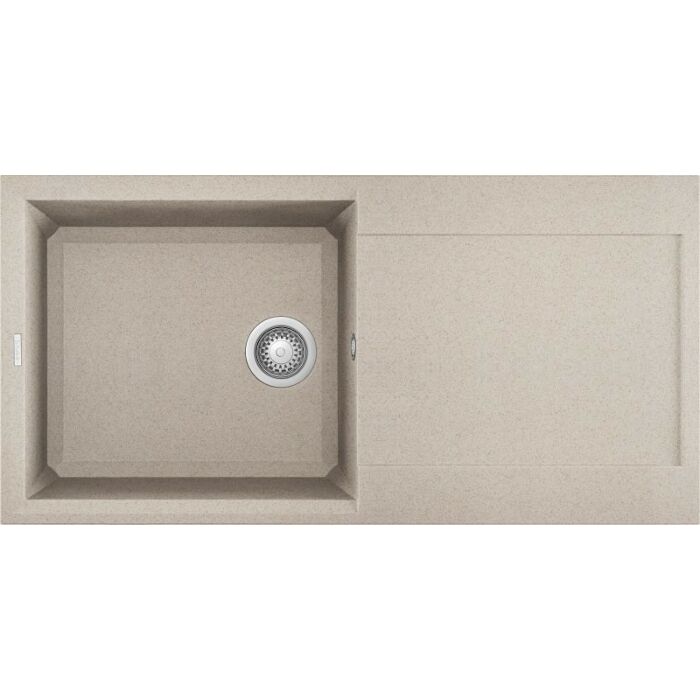 elleci Easy 480 Easy Lavello incasso 100 x 50 - granitek - avena - gocciolatoio reversibile