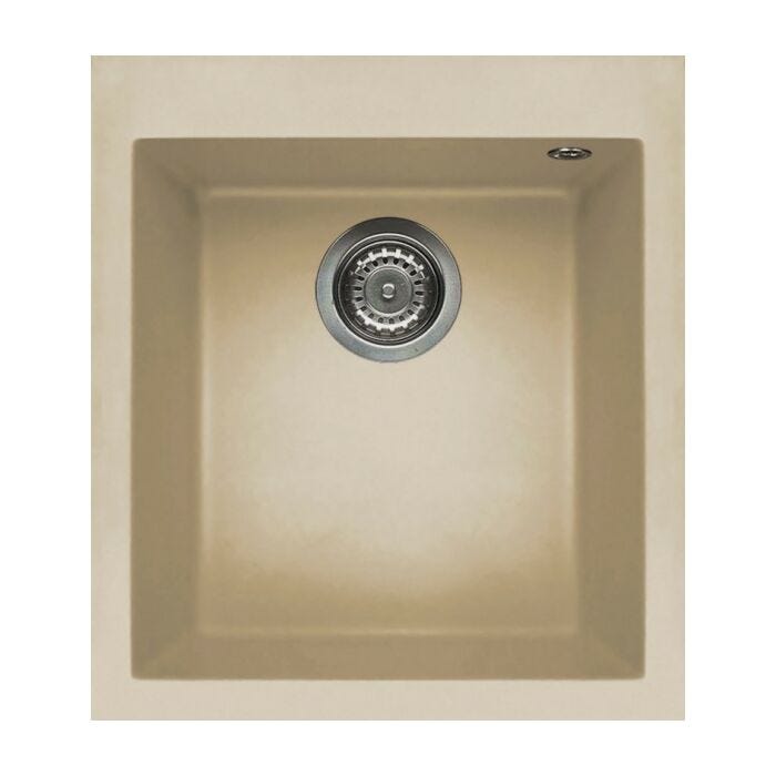 elleci Quadra 100 Quadra Standard Built-in sink 41 x 50 - keratek plus - champagne