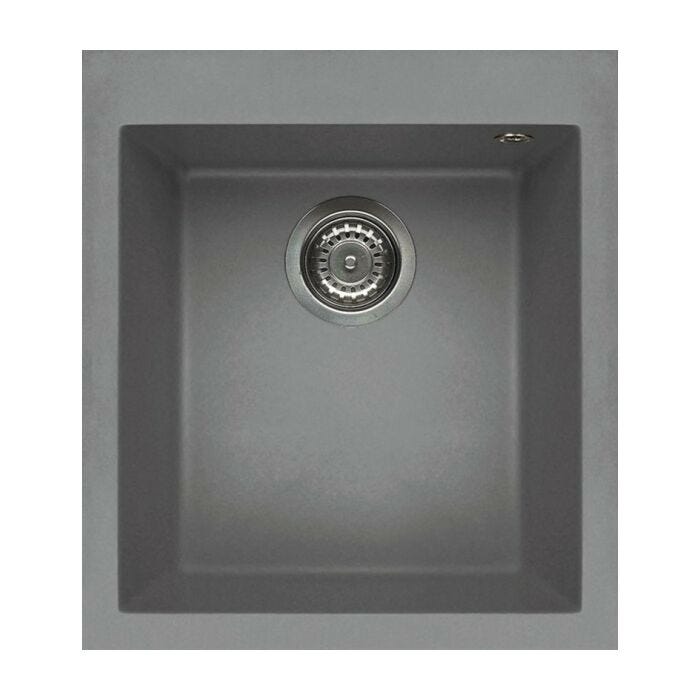 elleci Quadra 100 Quadra Standard Built-in sink 41 x 50 - keratek plus - light gray