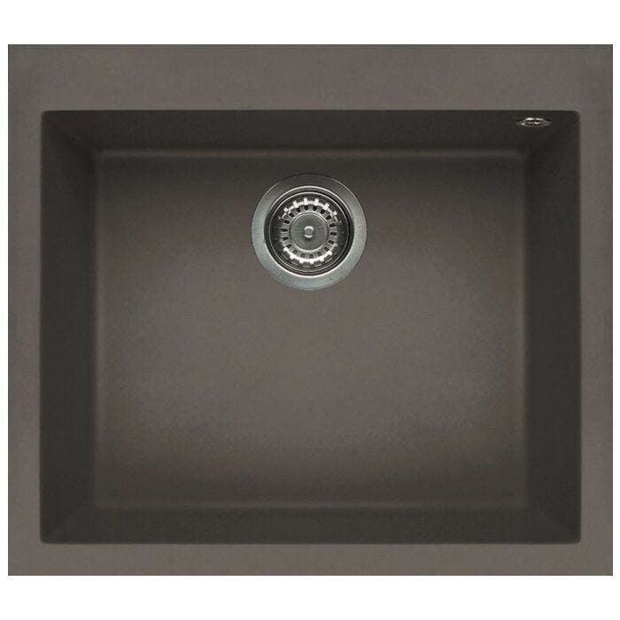 elleci Quadra 105 Quadra Standard 57 x 50 built-in sink - keratek plus - where gray