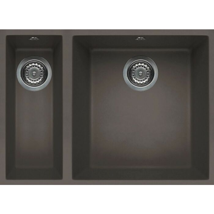 elleci Quadra 150 Sottotop Quadra Sottotop 56 x 44 undermount sink - keratek plus - where gray